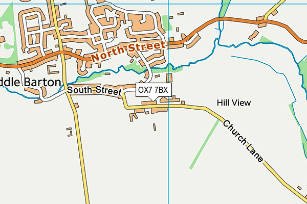 Middle Barton Primary School map (OX7 7BX) - OS VectorMap District (Ordnance Survey)