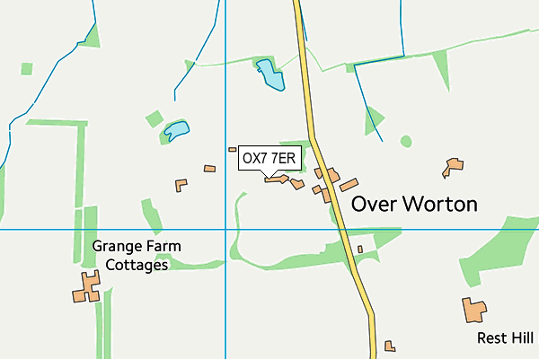 OX7 7ER map - OS VectorMap District (Ordnance Survey)