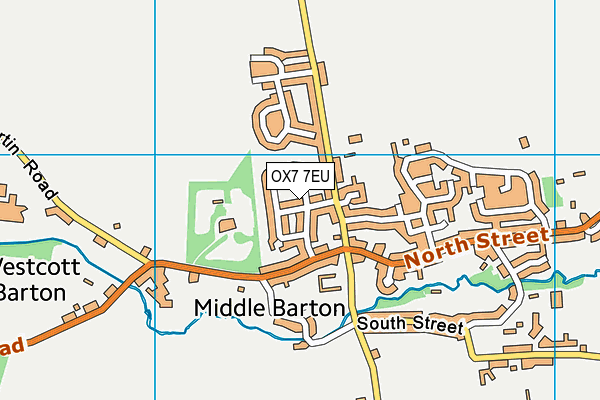 OX7 7EU map - OS VectorMap District (Ordnance Survey)