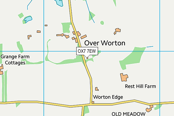 OX7 7EW map - OS VectorMap District (Ordnance Survey)