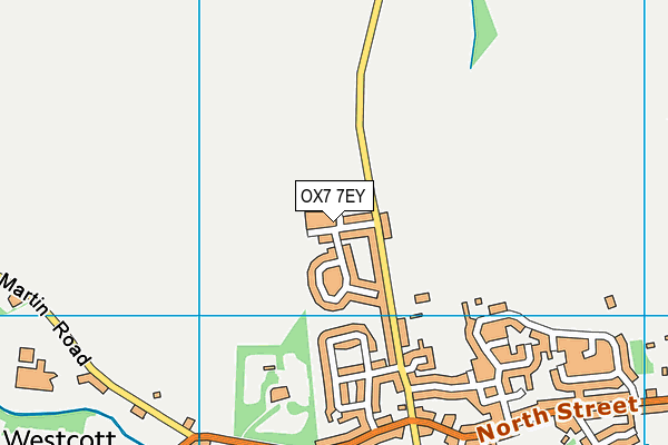 OX7 7EY map - OS VectorMap District (Ordnance Survey)