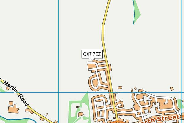 OX7 7EZ map - OS VectorMap District (Ordnance Survey)