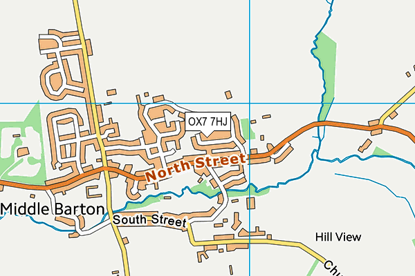 OX7 7HJ map - OS VectorMap District (Ordnance Survey)