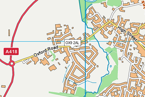 OX9 2AL map - OS VectorMap District (Ordnance Survey)