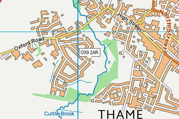 OX9 2AR map - OS VectorMap District (Ordnance Survey)