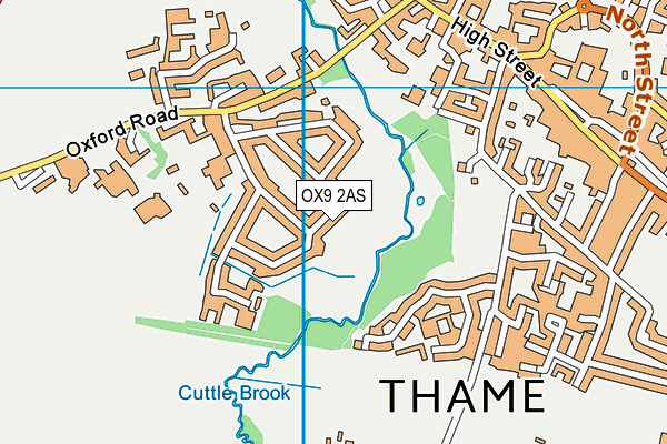 OX9 2AS map - OS VectorMap District (Ordnance Survey)