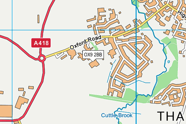 OX9 2BB map - OS VectorMap District (Ordnance Survey)