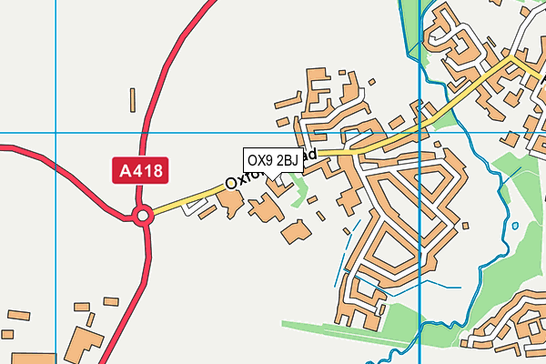 OX9 2BJ map - OS VectorMap District (Ordnance Survey)