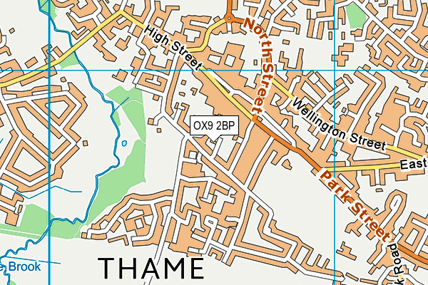 OX9 2BP map - OS VectorMap District (Ordnance Survey)