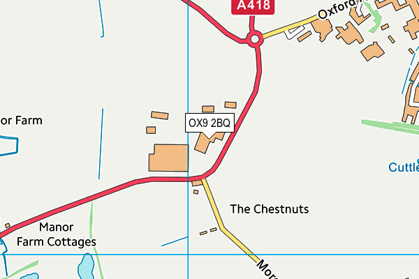 OX9 2BQ map - OS VectorMap District (Ordnance Survey)