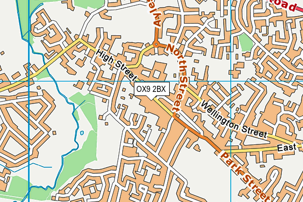 OX9 2BX map - OS VectorMap District (Ordnance Survey)