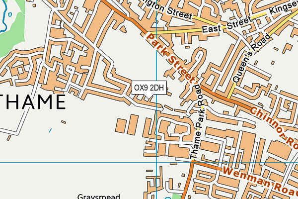 OX9 2DH map - OS VectorMap District (Ordnance Survey)