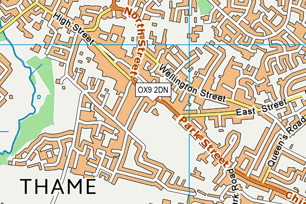 OX9 2DN map - OS VectorMap District (Ordnance Survey)