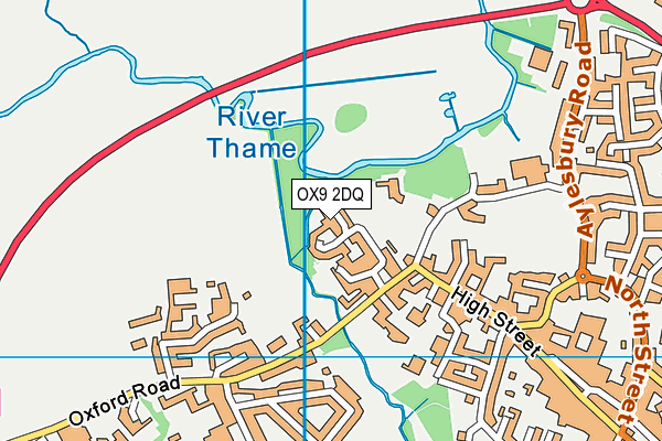 OX9 2DQ map - OS VectorMap District (Ordnance Survey)