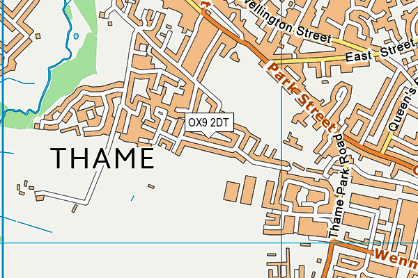 OX9 2DT map - OS VectorMap District (Ordnance Survey)
