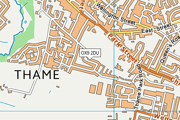 OX9 2DU map - OS VectorMap District (Ordnance Survey)