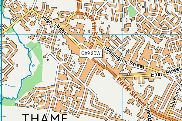 OX9 2DW map - OS VectorMap District (Ordnance Survey)