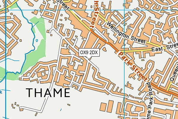 OX9 2DX map - OS VectorMap District (Ordnance Survey)