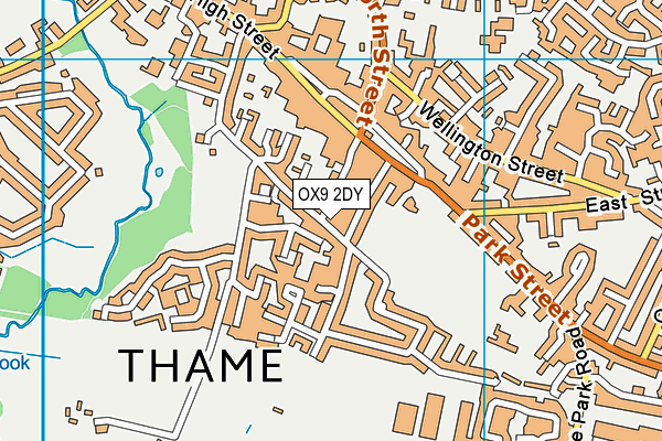 OX9 2DY map - OS VectorMap District (Ordnance Survey)