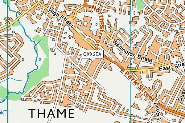 OX9 2EA map - OS VectorMap District (Ordnance Survey)