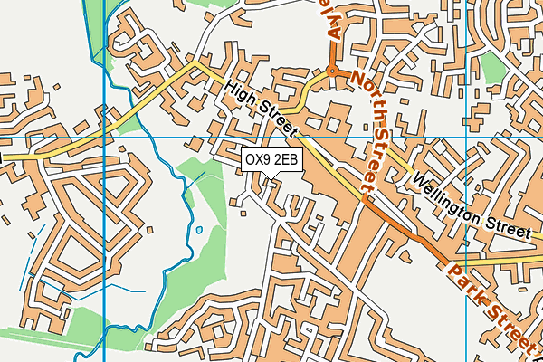 OX9 2EB map - OS VectorMap District (Ordnance Survey)