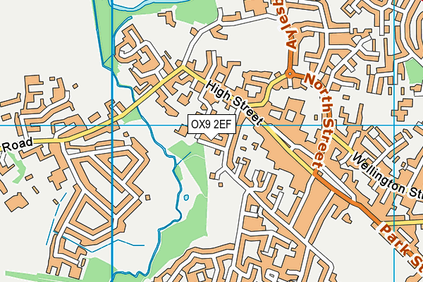 OX9 2EF map - OS VectorMap District (Ordnance Survey)