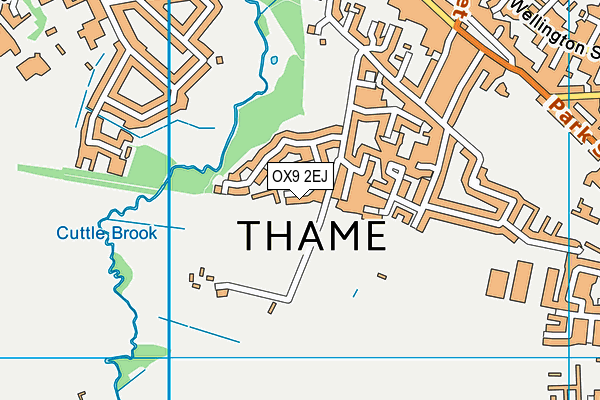 OX9 2EJ map - OS VectorMap District (Ordnance Survey)