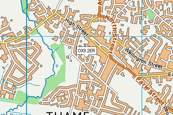 OX9 2ER map - OS VectorMap District (Ordnance Survey)