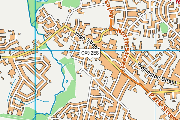 OX9 2ES map - OS VectorMap District (Ordnance Survey)