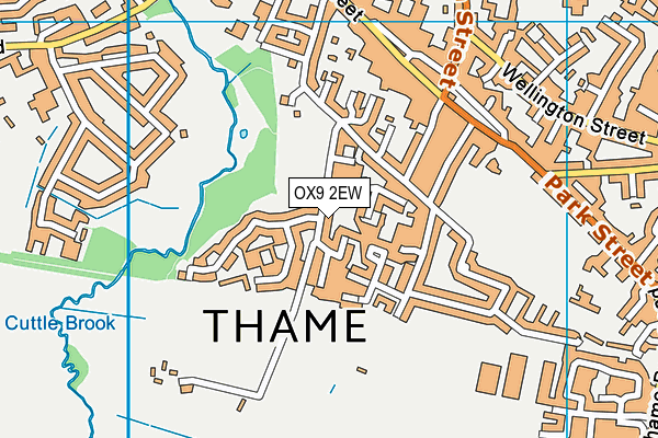 OX9 2EW map - OS VectorMap District (Ordnance Survey)