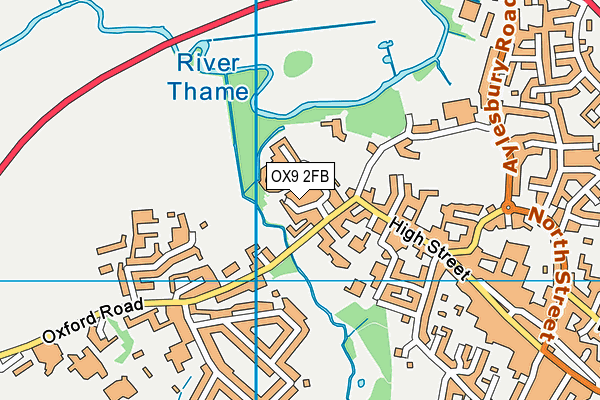 OX9 2FB map - OS VectorMap District (Ordnance Survey)