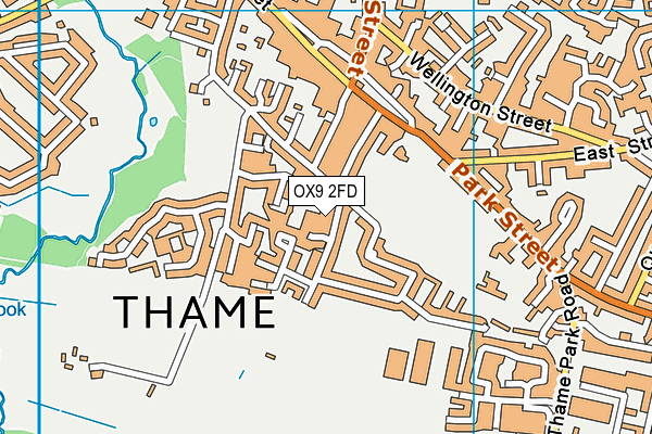 OX9 2FD map - OS VectorMap District (Ordnance Survey)