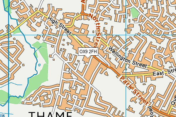 OX9 2FH map - OS VectorMap District (Ordnance Survey)