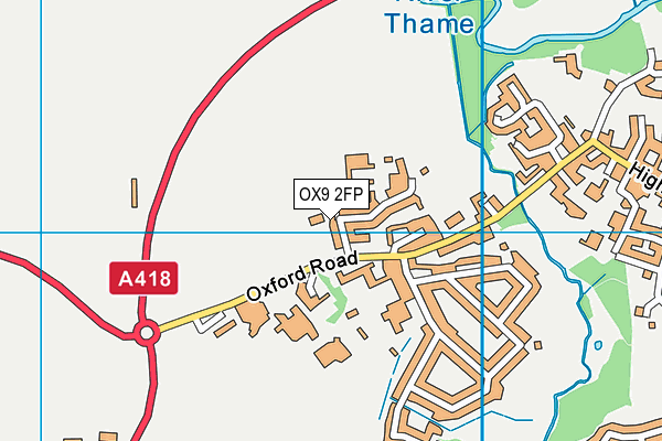 OX9 2FP map - OS VectorMap District (Ordnance Survey)