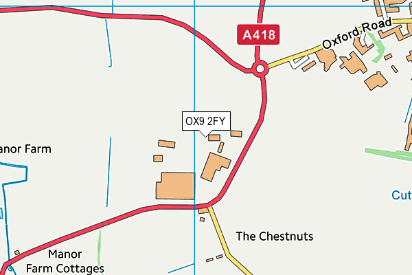 OX9 2FY map - OS VectorMap District (Ordnance Survey)