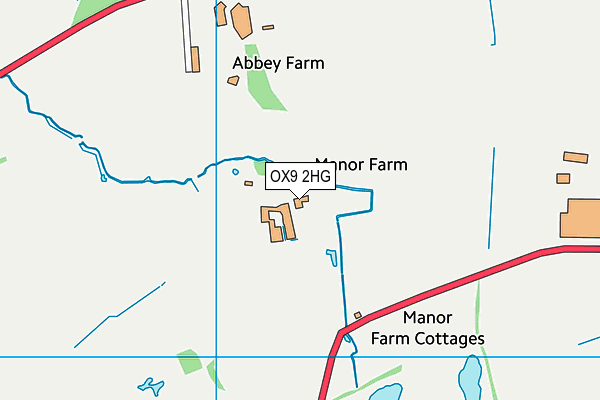 OX9 2HG map - OS VectorMap District (Ordnance Survey)