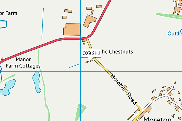OX9 2HJ map - OS VectorMap District (Ordnance Survey)