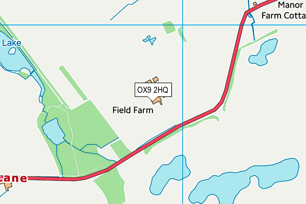 OX9 2HQ map - OS VectorMap District (Ordnance Survey)