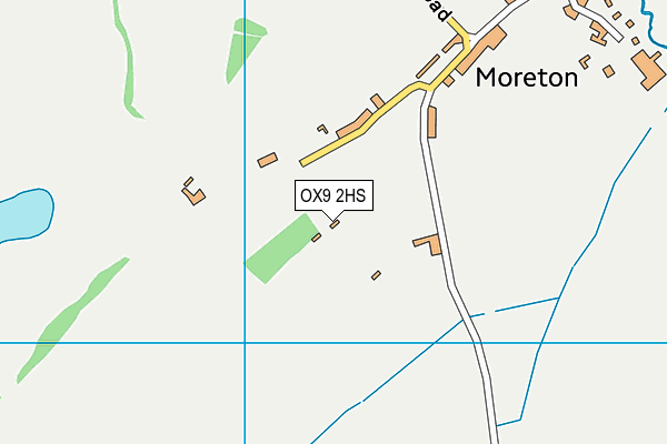 OX9 2HS map - OS VectorMap District (Ordnance Survey)