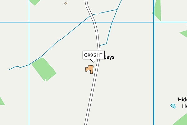 OX9 2HT map - OS VectorMap District (Ordnance Survey)
