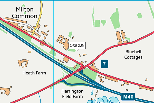 OX9 2JN map - OS VectorMap District (Ordnance Survey)