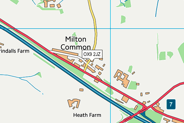 OX9 2JZ map - OS VectorMap District (Ordnance Survey)