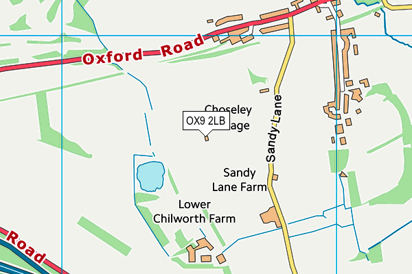 OX9 2LB map - OS VectorMap District (Ordnance Survey)