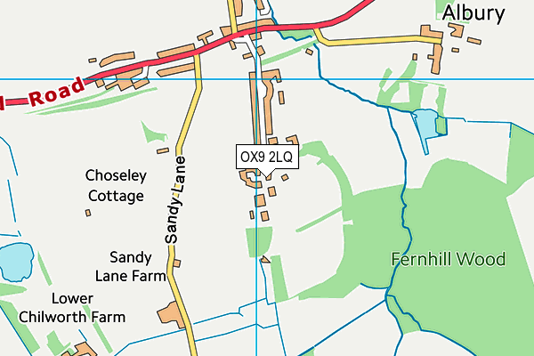 OX9 2LQ map - OS VectorMap District (Ordnance Survey)