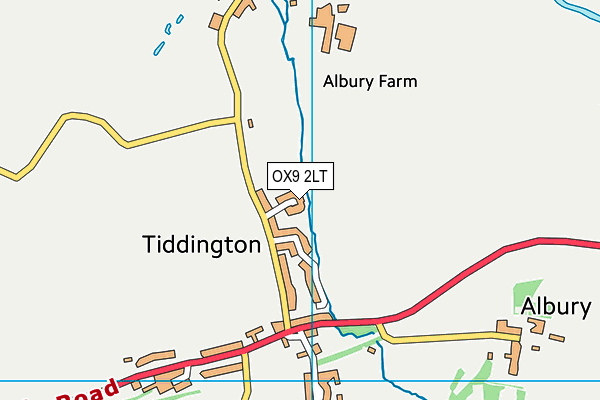 OX9 2LT map - OS VectorMap District (Ordnance Survey)