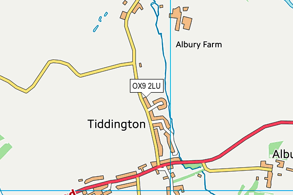 OX9 2LU map - OS VectorMap District (Ordnance Survey)