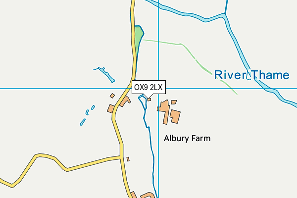 OX9 2LX map - OS VectorMap District (Ordnance Survey)