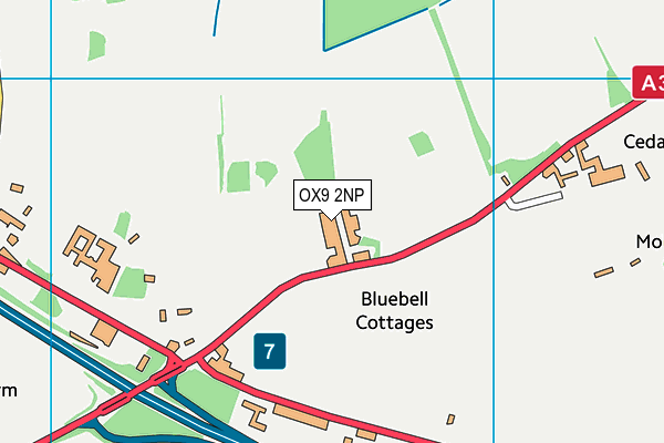 OX9 2NP map - OS VectorMap District (Ordnance Survey)