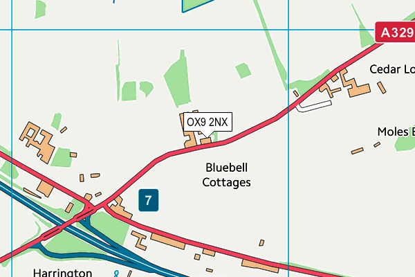 OX9 2NX map - OS VectorMap District (Ordnance Survey)