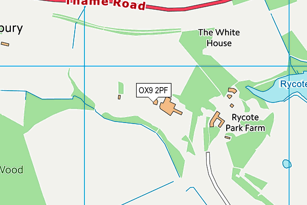 OX9 2PF map - OS VectorMap District (Ordnance Survey)